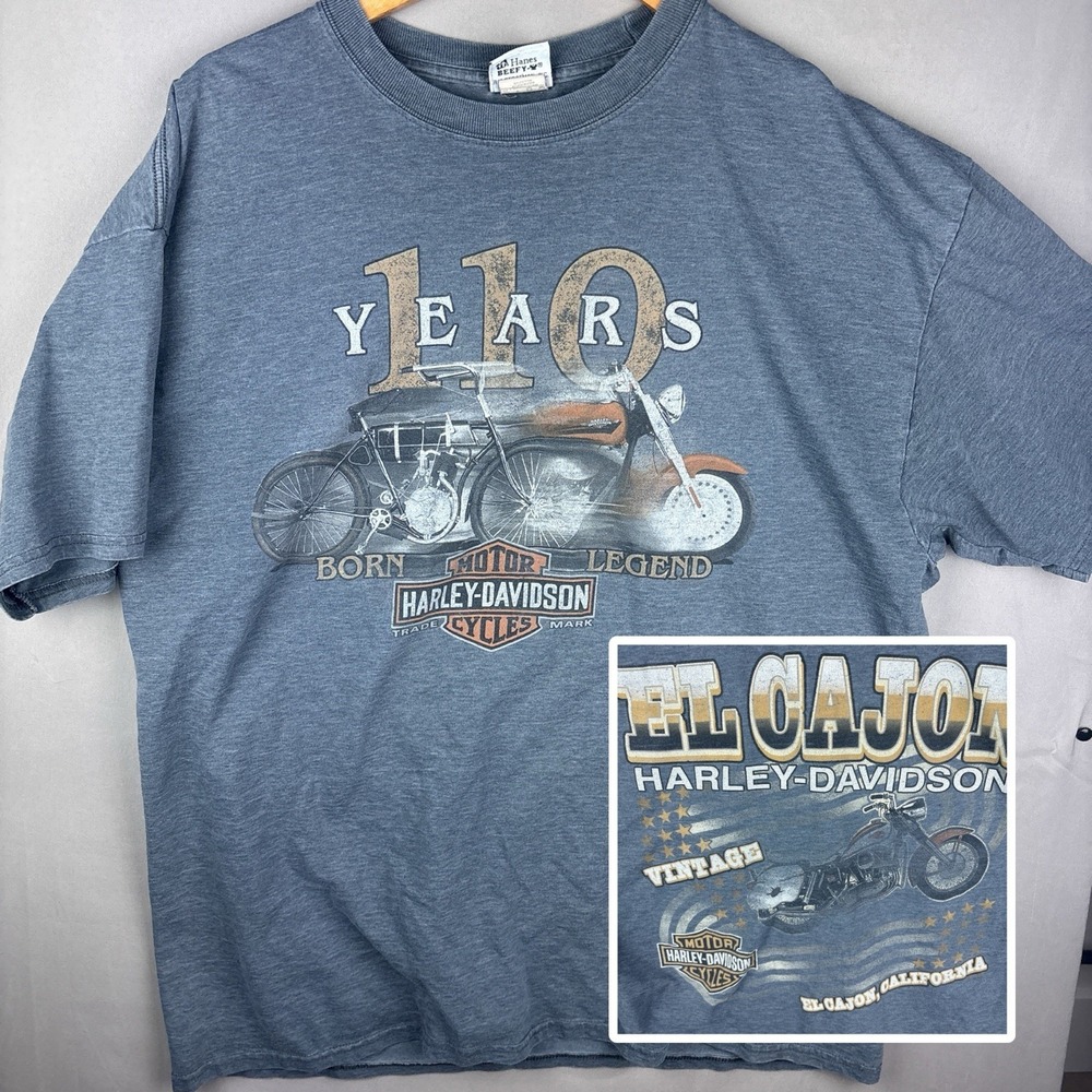 Harley Davidson 110th Anniversary Graphic T-Shirt Men's 2XL El Cajon, California